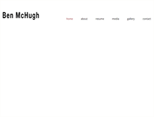 Tablet Screenshot of benmchugh.com